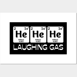 Laughing Gas, Funny Chemistry Periodic Table Teacher Student Posters and Art